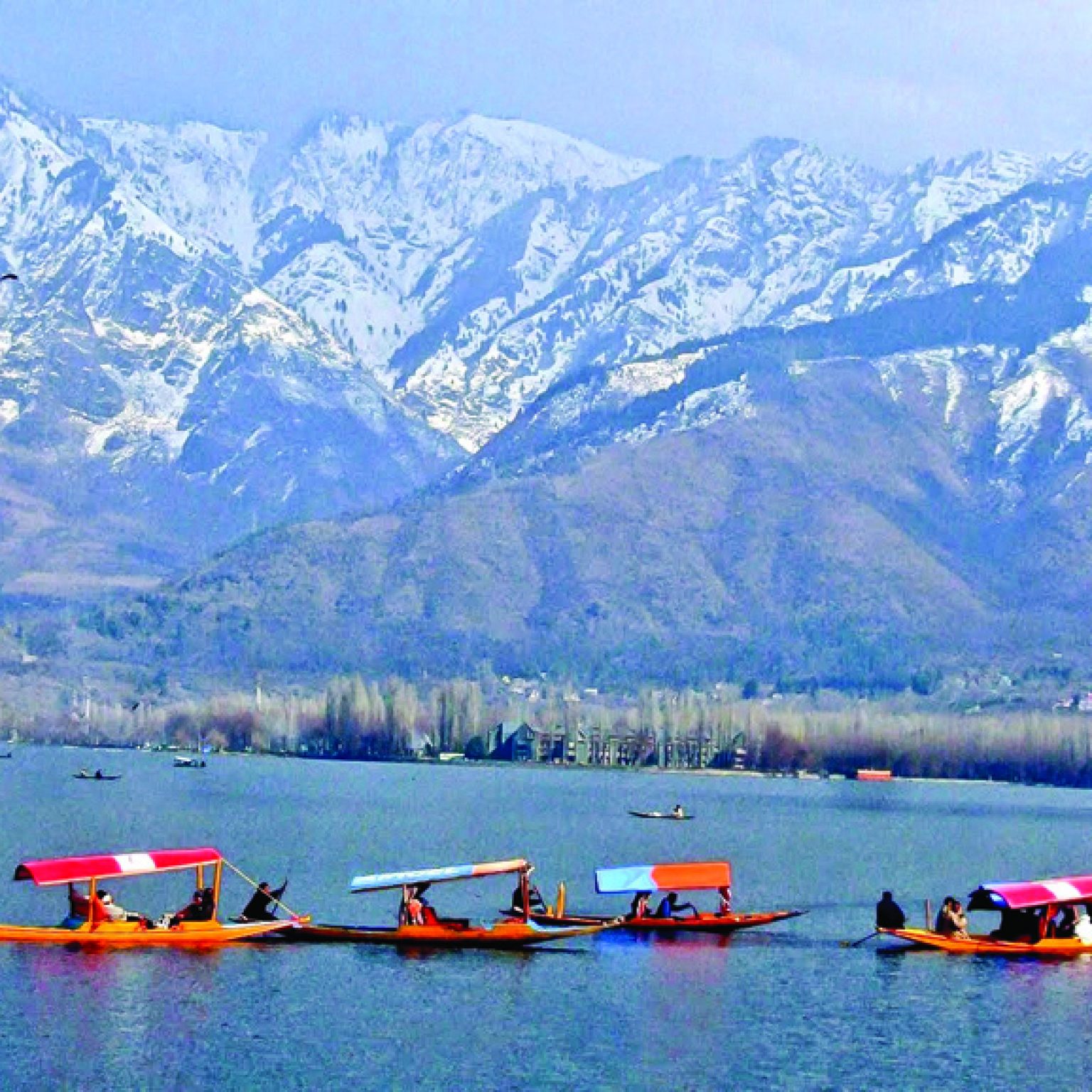 Dal Lake shikara Srinagar Jammu Kashmir india copy